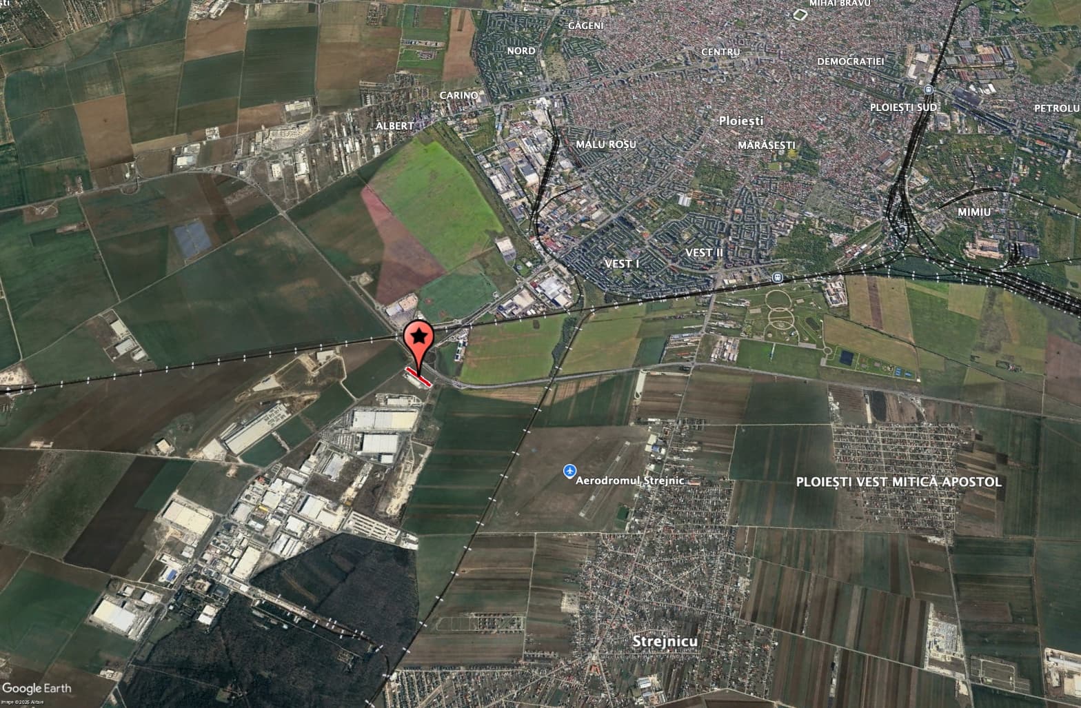 Teren intravilan, vedere frontală